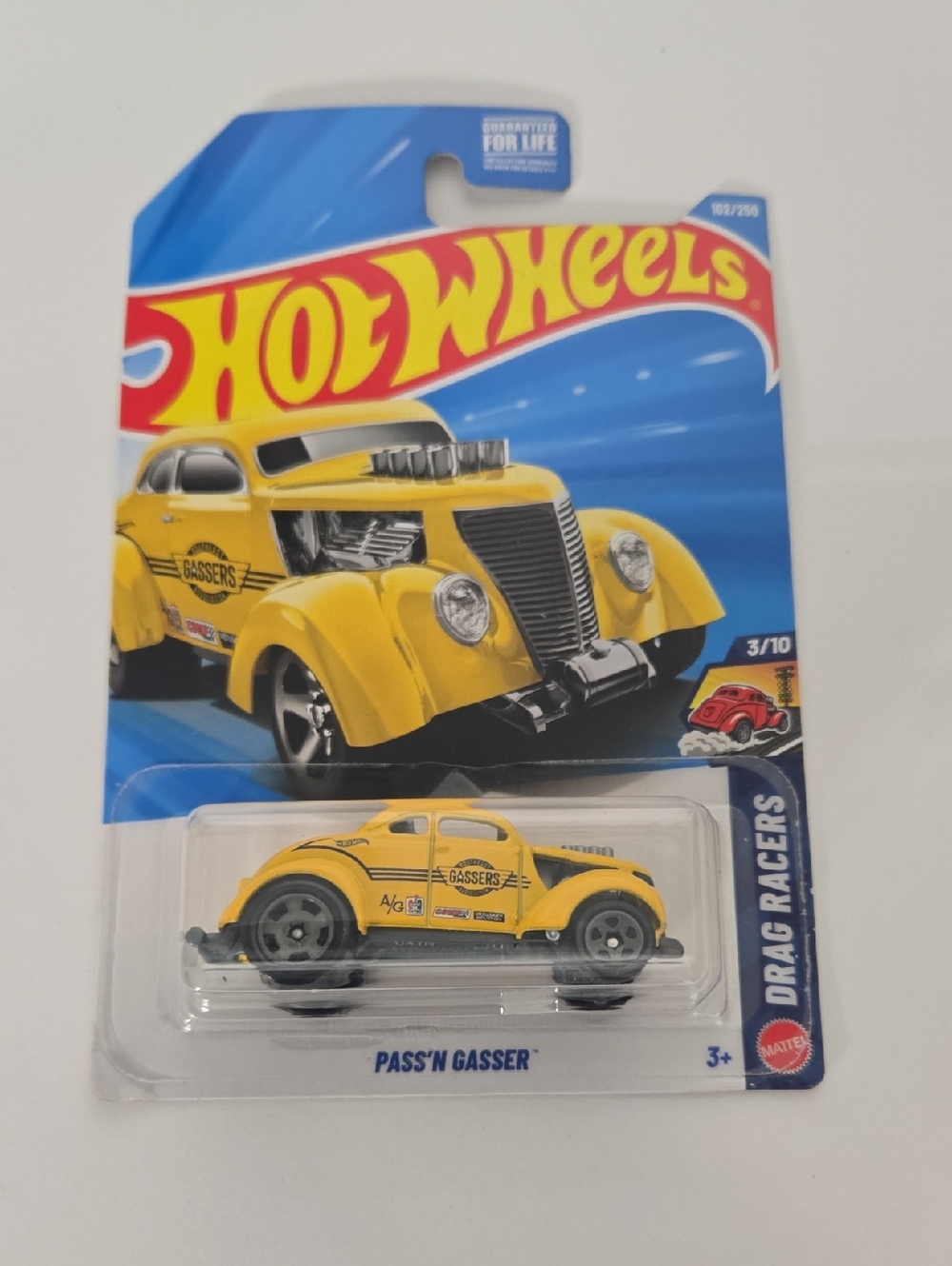 Mattel Hot Wheels Yellow Pass'n Gasser Drag Racer